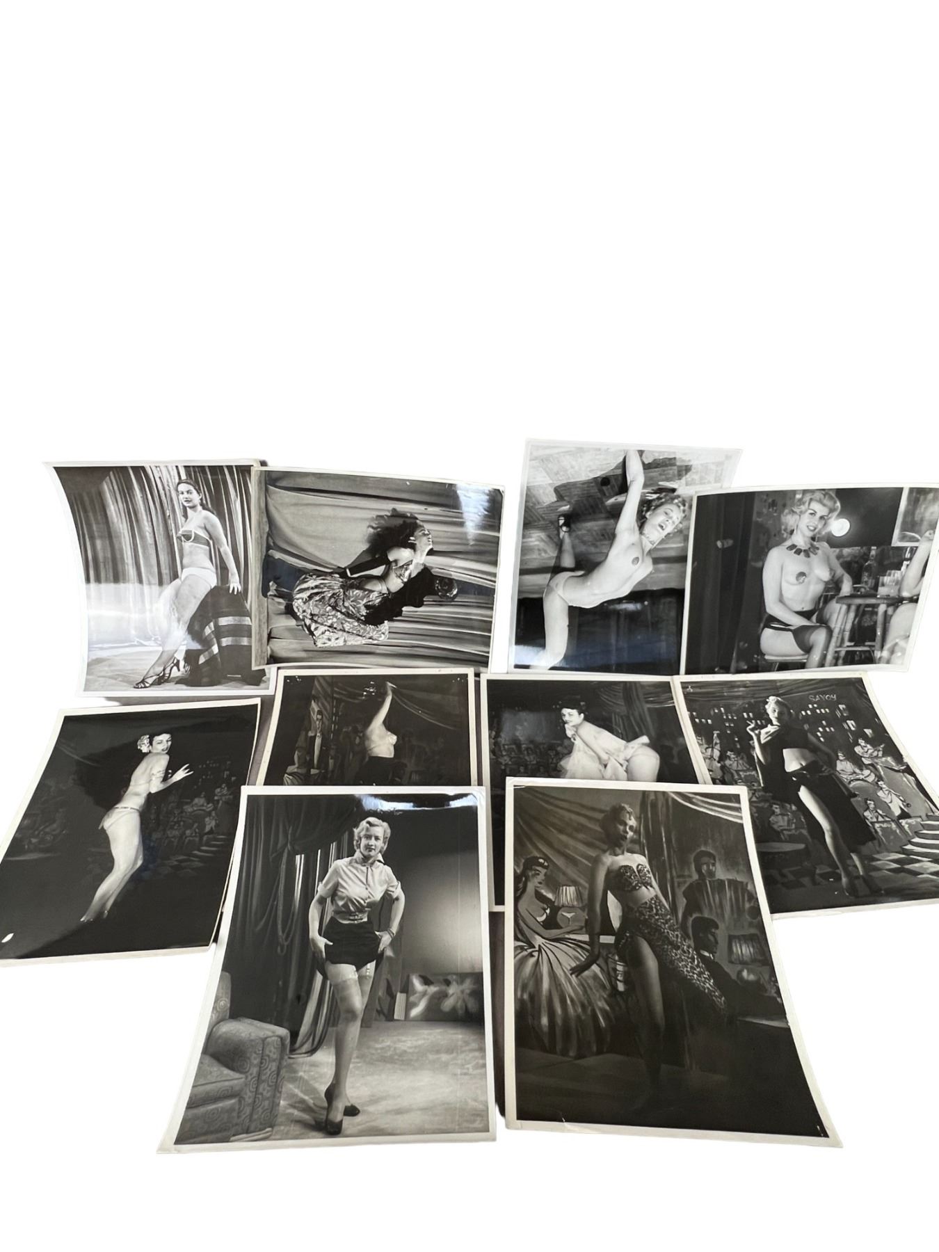 Vintage 1950's Original Burlesque Nude Pin up Model Risque Photo 8x10