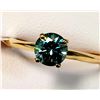 Image 2 : 10K YELLOW GOLD GREEN MOISSANITE (0.75CT)  RING (SIZE 6.5) (WEIGHT 1.13G)