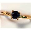 Image 1 : 10K YELLOW GOLD BLACK DIAMOND(0.5CT)  RING (SIZE 6) (WEIGHT 1.86G)