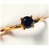 Image 2 : 10K YELLOW GOLD BLACK DIAMOND(0.5CT)  RING (SIZE 6) (WEIGHT 1.86G)