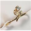 Image 1 : 10K YELLOW GOLD DIAMOND(0.11CT)  RING (SIZE 5.5) (WEIGHT 1.14G)