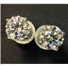 Image 2 : 14K WHITE GOLD MOISSANITE(1CT)  EARRINGS (WEIGHT 0.69G)