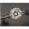 Image 2 : 10K WHITE GOLD MOISSANITE(0.5CT)  RING (SIZE 6.5)