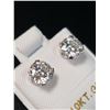 Image 2 : 10K WHITE GOLD MOISSANITE(2CT)  EARRINGS (WEIGHT 0.63G)