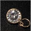 Image 1 : 10K YELLOW GOLD MOISSANITE(0.75CT)  PENDANT