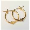 Image 1 : 14K YELLOW GOLD SMALL HOOP 0.42G   EARRINGS