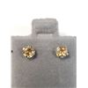 Image 1 : 14K WHITE GOLD CITRINE(0.6CT)  EARRINGS
