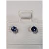 Image 1 : SILVER SAPPHIRE(0.4CT)  EARRINGS