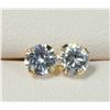 Image 1 : 14K YELLOW GOLD CUBIC ZIRCONIA  EARRINGS