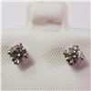 Image 1 : 14K WHITE GOLD DIAMOND(0.42CT)  EARRINGS