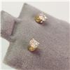 Image 2 : 14K YELLOW GOLD DIAMOND(0.14CT)  EARRINGS