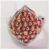 Image 1 : SILVER GENUINE GEMSTONE  RING (SIZE 7) (WEIGHT 6.39G)