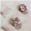 Image 2 : 10K YELLOW GOLD CUBIC ZIRCONIA  EARRINGS