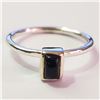 Image 1 : SILVER BLACK ONYX  RING (SIZE 7)