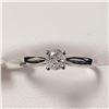 Image 1 : 14K WHITE GOLD DIAMOND (0.25CT)  RING (SIZE 6) (WEIGHT 1.53G)