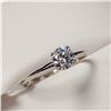 Image 2 : 10K WHITE GOLD MOISSANITE(0.5CT)  RING (SIZE 7)
