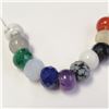 Image 2 : SILVER GENUINE GEMSTONE FREE FLOATING BEADS (AMETHYST, SPINAL ,LAPIS, QUARTZ, MOONSTONE ETC 16"