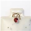Image 1 : 14K YELLOW GOLD GARNET  PENDANT, MADE IN CANADA