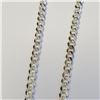 Image 2 : SILVER 18" SMALL CURB   NECKLACE