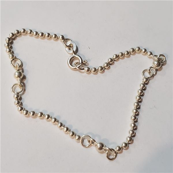 SILVER  BRACELET (LENGTH 6INCHES) (WEIGHT 3G)