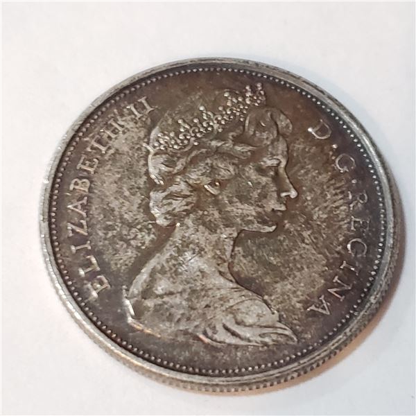 SILVER 50 CENTS CANADIAN  COIN