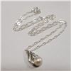 Image 2 : SILVER FRESHWATER PEARL CUBIC ZIRCONIA  NECKLACE (LENGTH 16INCHES)