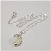 Image 2 : SILVER OPAL  NECKLACE (LENGTH 16INCHES)