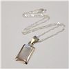 Image 2 : SILVER MOTHER OF PEARL  NECKLACE (LENGTH 18INCHES) (WEIGHT 5.2G)