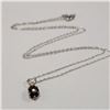 Image 2 : SILVER IOLITE  NECKLACE (LENGTH 20INCHES)
