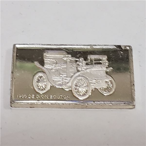 SMALL SILVER VINTAGE CAR  BAR