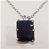 Image 1 : SILVER IOLITE  NECKLACE (LENGTH 20INCHES)