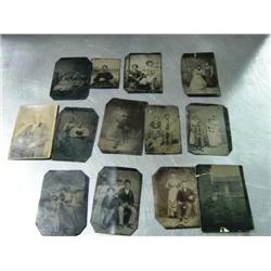 LOT OF 11 TIN TYPE PHOTOS