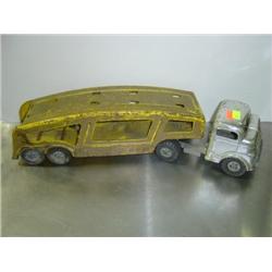 STRUCTO TOYS CAR CARRIER, WEAR IN THE PAINT