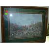 Image 1 : FRAMED AND MATTED HUNT SCENE PRINT (NO NAME)