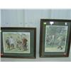 Image 1 : LOT OF 2 FRAMED GOLF PLAYER PRINTS BY AB FROST