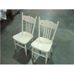 BY THE PC; SET OF 2 PAINTED CHILD'S CHAIRS BY THE PC 2X MONEY