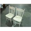 Image 1 : BY THE PC; SET OF 2 PAINTED CHILD'S CHAIRS BY THE PC 2X MONEY