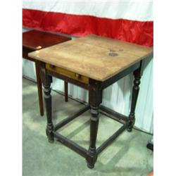 PINE TOP STAND WITH MADE-UP DRAWER