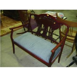 MAHOGANY SETTEE