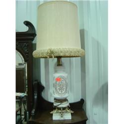 PAIR MARBLE BASED LAMPS WITH SHADES