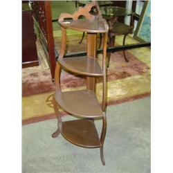 PINE TIERED CORNER SHELF