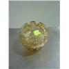 Image 1 : FENTON GOLD FLOWER EMBOSSED ROSE BOWL (LABEL SHOWS WEAR)