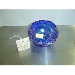 FENTON COBALT BLUE ROSE BOWL