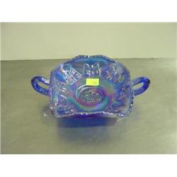 FENTON COBALT BLUE BON BON DISH