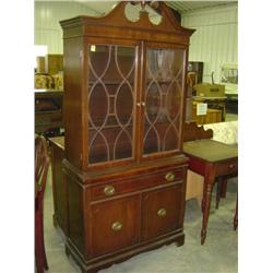 MAHOGANY CHINA CUPBOARD
