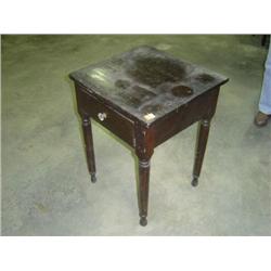 PINE WASH STAND WITH DRAWER