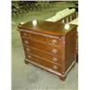 Image 1 : MAHOGANY 4-DRAWER SERVER WITH PULL OUT SERVING BOARD