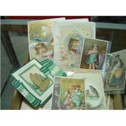FLAT OF ASSORTED ADVERTISEMENT CARDS FROM WOOLEN  SPICE CO.; HOUSEHOLD SEWING MACHINE AND OTHERS