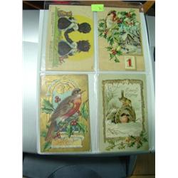 LOT OF 4 USED POSTCARDS; EARLY 1900'S DATES