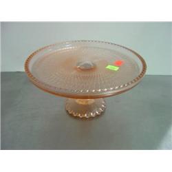 CAKE STAND COLORED GLASS